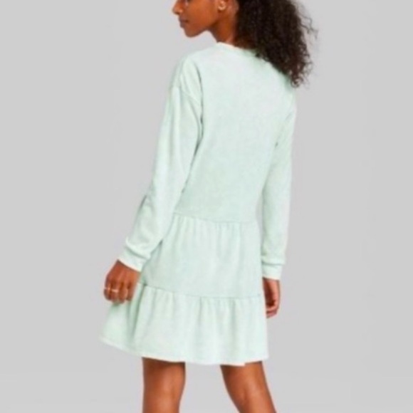 (XXL)- Wild Fable Women’s Mineral Wash Long Sleeve Sweatshirt Dress‎ - Picture 2 of 8